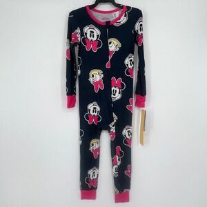 NWT Disney Minnie Mouse Daisy Duck Toddler Girls Pajamas Sleepwear‎ 4T Navy Pink